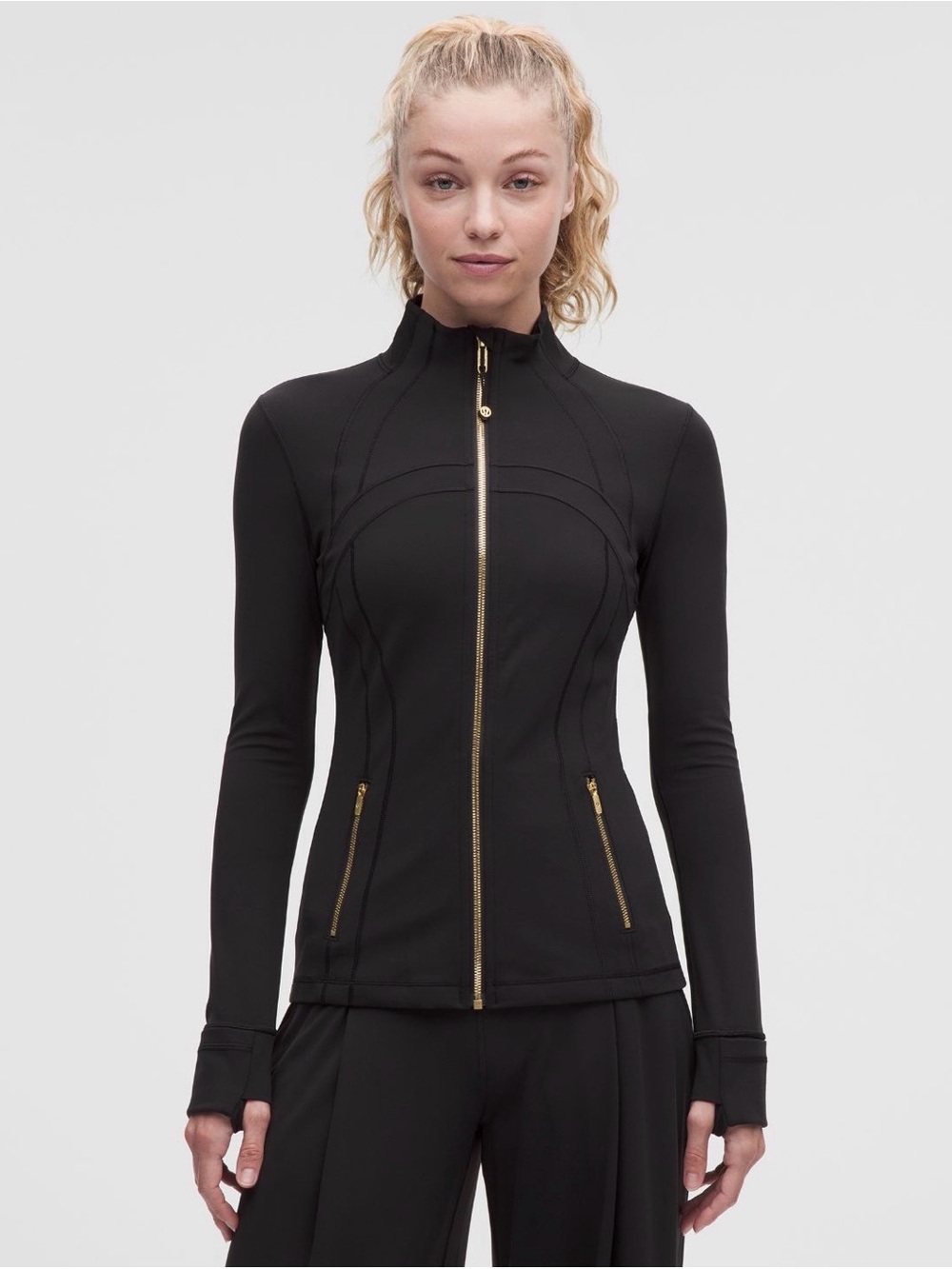 Lululemon Define Athletic Jacket with Gold Hardware